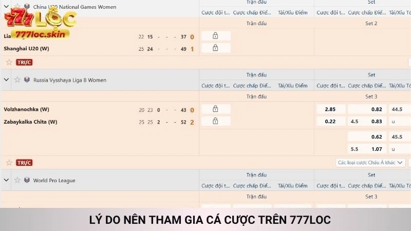 Lý do nên tham gia cá cược trên 777loc