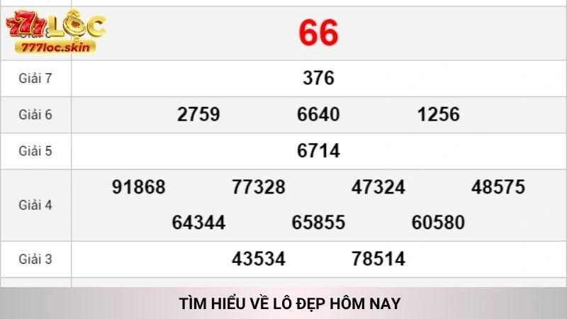 Tìm hiểu về lô đẹp hôm nay
