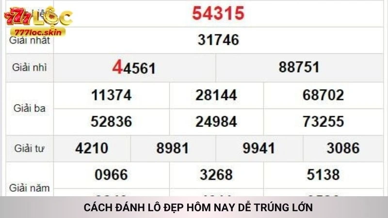 Cách đánh lô đẹp hôm nay dễ trúng lớn